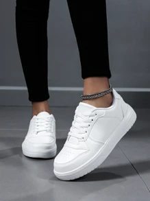 Mujer minimalista con cordón delantero Zapatillas de skate , deportivo Zapatillas deportivas