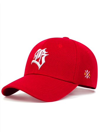AR Casquette de baseball pour homme avec détail de broderie pour la vie quotidienne et la rue extérieure