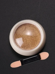 Y2K 美学金色金属指甲闪光粉纯色镜面镀铬颜料指甲装饰粉 带 1 个海绵涂抹器 - 金色 - 查看 7