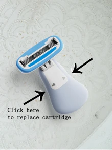 colorlamb 1Pc Colorlamb Portable Shaving Razor For Women Bikini Leg Hair Private Body Shaver Use 5 Layer Skin Care Soap Blades Cartridge Hair Removal Manual Travel Shaver White Color ,Hair Products And Accessories For Barber Salon Beauty Travel Essentials