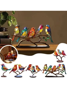 1 pieza Decoración con diseño de pájaro - Multicolor - Ver 1