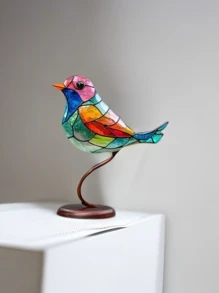 1 pieza Decoración con diseño de pájaro - Multicolor - Ver 2