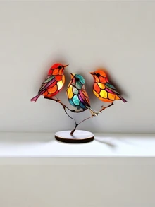 1 pieza Decoración con diseño de pájaro - Multicolor - Ver 3