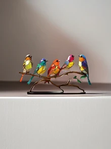 1 pieza Decoración con diseño de pájaro - Multicolor - Ver 5