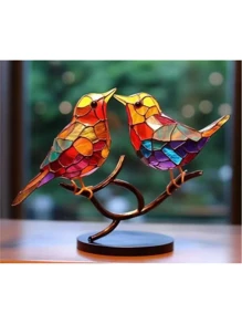 1 pieza Decoración con diseño de pájaro - Multicolor - Ver 10