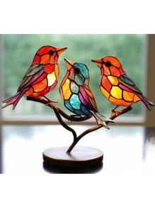 1 pieza Decoración con diseño de pájaro - Multicolor - Ver 11