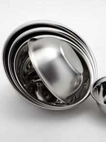 3個裝厚不鏽鋼快餐盤/湯盤/學生餐盤/廚房食品烘焙蛋盤