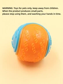 1入組撞色寵物磨牙玩具