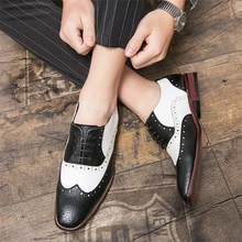 Men's Stylish Pu Leather Formal Shoes, Versatile - Black - View 6
