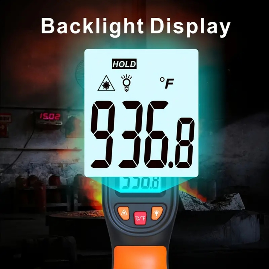 Infrared Thermometer Gun, Handheld Heat Temperature Gun For Cooking