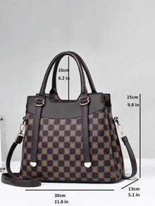 时尚女士手提包，大号 - 彩色 - 查看 5