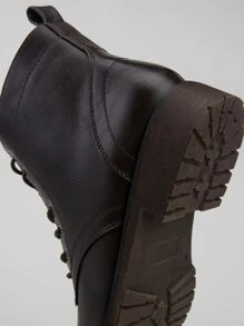 Women's 910 Ankle Boots, Fashion Lace Up Low Heel Booties - 摩卡棕 - 查看 4