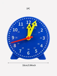 Đồng hồ dạy học đa năng 1 cái - Màu xanh lam - Xem 3