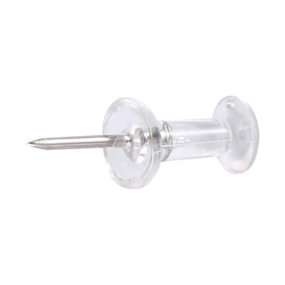 1盒50/100个透明图钉地图照片软木板钉