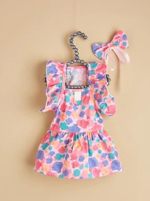 1 pieza Set con patrón de concha de mascota ropa para perro para primavera con verano - Multicolor - Ver 3