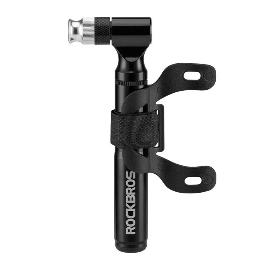 ROCKBROS Bike Pump Portable 8.3bar Bicycle Tyre Inflator Hand Mini Pump AV/FV - Black - View 1