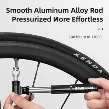ROCKBROS Bike Pump Portable 8.3bar Bicycle Tyre Inflator Hand Mini Pump AV/FV - Black - View 5