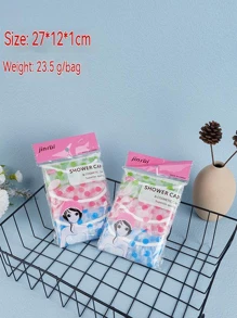 1入組藍色圓點防水帽，一次性家用淋浴帽，防濕髮，防油煙防污 - 藍色 - 查看 10