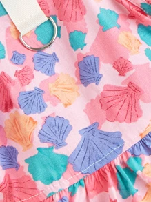 1 pieza Set con patrón de concha de mascota ropa para perro para primavera con verano - Multicolor - Ver 5