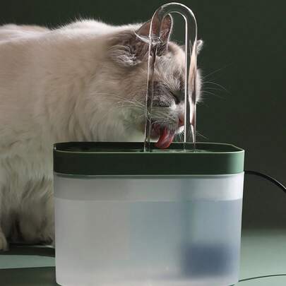 1入組貓咪用水泉，室內貓咪用1.5L飲水泉，寵物用水泉，超靜音，適用於小型犬貓飲水泉