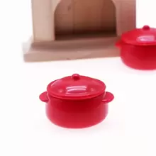 1pc Round Design Decoration Craft - Red - View 1