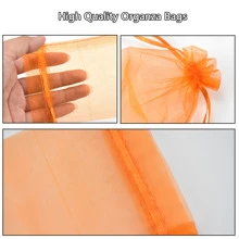 100 cái Túi Organza Túi quà nhỏ Túi đựng đồ trang sức 10 X 12 cm Túi dây rút nhỏ Túi lưới gói cho tiệc cưới Quà tặng tiệc Kẹo Đóng gói, các loại 10 màu - Nhiều màu - Xem 5