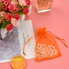 100 cái Túi Organza Túi quà nhỏ Túi đựng đồ trang sức 10 X 12 cm Túi dây rút nhỏ Túi lưới gói cho tiệc cưới Quà tặng tiệc Kẹo Đóng gói, các loại 10 màu - Nhiều màu - Xem 8