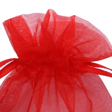100 cái Túi Organza Túi quà nhỏ Túi đựng đồ trang sức 10 X 12 cm Túi dây rút nhỏ Túi lưới gói cho tiệc cưới Quà tặng tiệc Kẹo Đóng gói, các loại 10 màu - Nhiều màu - Xem 4
