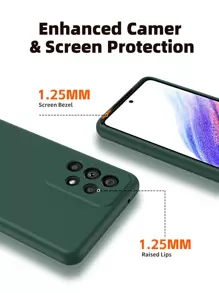 Green Plain Phone Case - Green - View 3