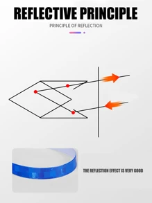 6 piezas Pegatina portátil multicolor de mascota bicicleta reflectante - Multicolor - Ver 9