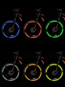 6 piezas Pegatina portátil multicolor de mascota bicicleta reflectante - Multicolor - Ver 4