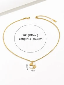 Clover Decor Chain Necklace