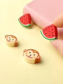 1 pieza con diseño de dibujos animados Borrador , creativo multipropósito Borrador de lápiz para oficina , escuela alumno - Multicolor - Ver 3