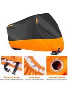 防塵、防雨、防曬自行車罩/摩托車罩/電動車罩 - 黑色 - 查看 5