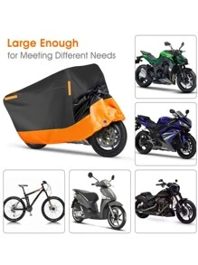 防塵、防雨、防曬自行車罩/摩托車罩/電動車罩 - 黑色 - 查看 6