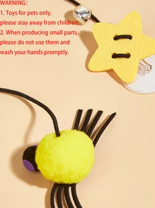 1pc Spider Decor Hanging Cat Teaser Toy - Multicolor - View 3