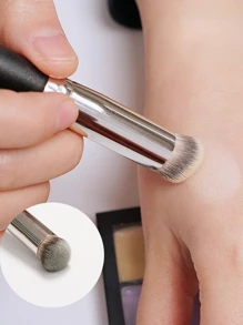 Cọ đánh nền, Cọ trang điểm Cọ che khuyết điểm Cọ tạo khối mỹ phẩm dành cho ứng dụng làm đẹp - màu đen - Xem 4