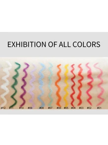 HANDAIYAN 12pcs Quick-Drying, Non-Smudge Matte Colored Fine-Tip Starry Sky Eyeliner Pencil Set, High Pigmentation, Non-Clumping, Beginner-Friendly, Suitable For Daily Commute/Holiday Makeup, Cosmetic Product, Face Painting, Makeup, Suitable For Women, Winter/Spring, Best For Birthday, Valentine's Day Gifts, Carnival Party, Y2K Fancy Fashion - Angel - 查看 5