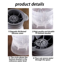 1pc Silicone Ice Ball Mold - Grey - View 8