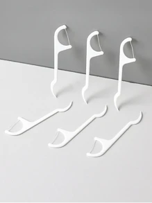 100pcs Solid Color Dental Floss - White - View 1