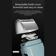 5W powerful rechargeable shaver Professional Electric Shaver Electric Razor Balds Head Shaving Machine Mini Beard Trimmer - Black - View 9