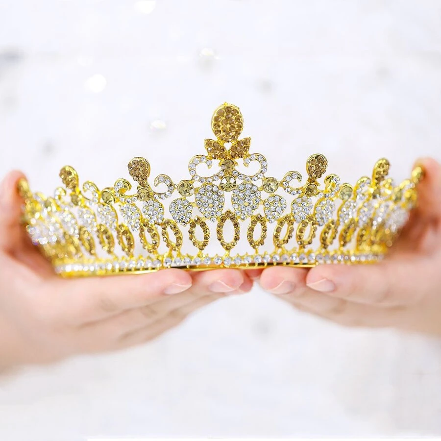 Unicra Wedding Crowns Bride Flower Queen Tiaras Hair Accessories ...