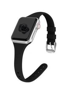 超薄优雅舒适替换表带，兼容 Apple Watch 49 毫米 38 毫米 40 毫米 45 毫米 44 毫米 42 毫米 41 毫米，兼容 Apple Watch SE 和 Ultra 系列 S10/9/8/7/6/5/4/3/2/1，男女皆宜 - 黑色 - 查看 1