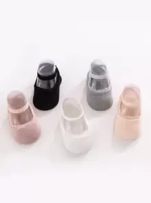 Bebé 5 pares Calcetines invisibles ribete con encaje dulce para vida diaria - Multicolor - Ver 4