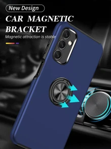 父亲节手机壳带指环支架，国际版，非国内版 - 藍色 - 查看 7