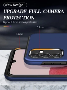 父亲节手机壳带指环支架，国际版，非国内版 - 藍色 - 查看 4