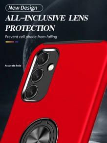 手機殼帶圓環支架 - 紅色 - 查看 3