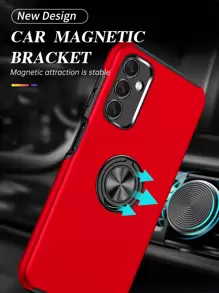 手機殼帶圓環支架 - 紅色 - 查看 7