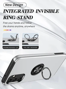 Phone Case With Ring Holder,International Version, Not The Domestic Version - Silver - View 2