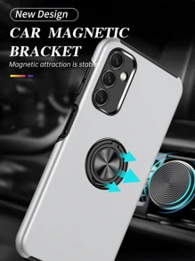 Phone Case With Ring Holder,International Version, Not The Domestic Version - Silver - View 7